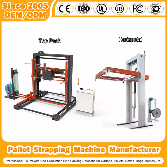 Macchina confezionatrice automatica con cappuccio estensibile per l'industria dell'imballaggio di pallet, cartone ondulato e cartone