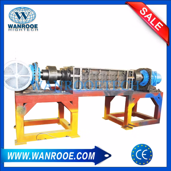 Macchina trituratrice a doppio albero in plastica con film/tubo/bottiglia/sacchetto/pallet di legno/cartone/Tdf/pneumatico/metallo/carta/cartone