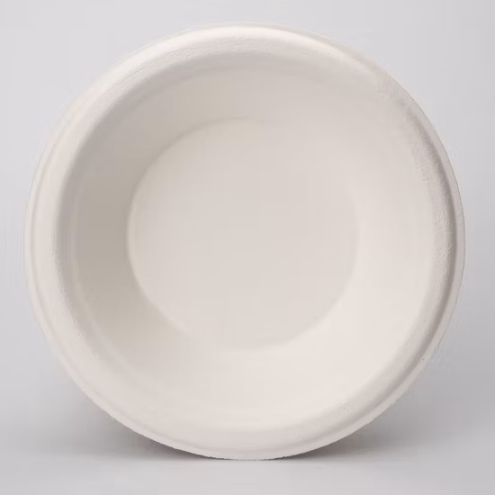 Contenitore per insalata bianco da 12 once, 100% polpa di compost, carta compostabile biodegradabile, stoviglie in carta
