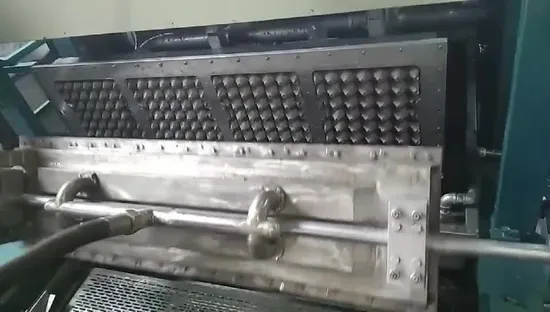 Macchina per la formatura di vassoi per piatti di frutta per uova di carta con capacità semiautomatica di 2000-4000 pezzi