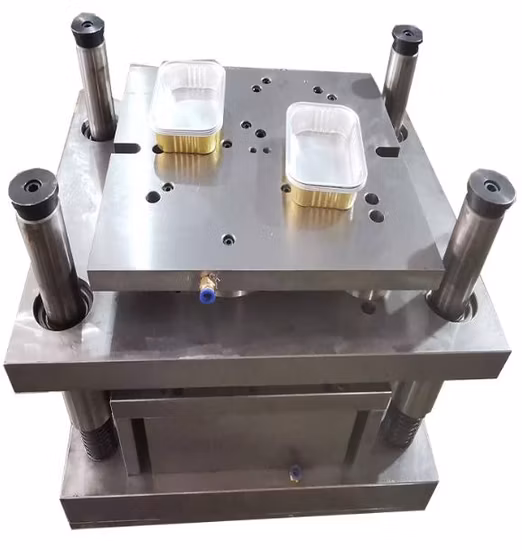 Linea di produzione di macchine per contenitori monouso/pentola e coperchio in foglio di alluminio